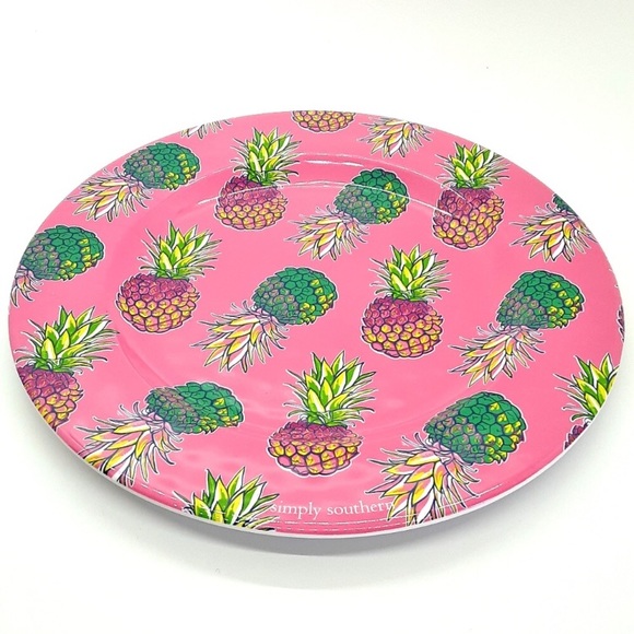 NWT Simply Southern Pineapple Dinnerware Set - Picture 4 of 8